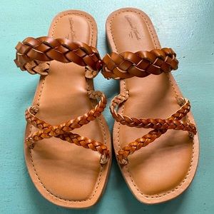 Universal Thread Leather Slides - Women’s Size 6.5